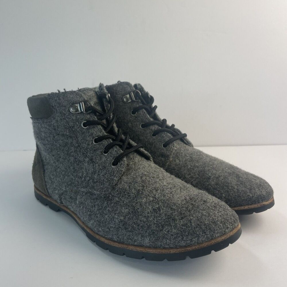 WOOLRICH Beebe Wool Lace Up Chukka Gray Winter Fall Hiking Boots Women's Size 7